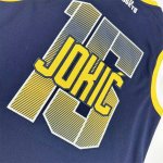 NBA 15 Jokic Nuggets Maillot Marine brodé